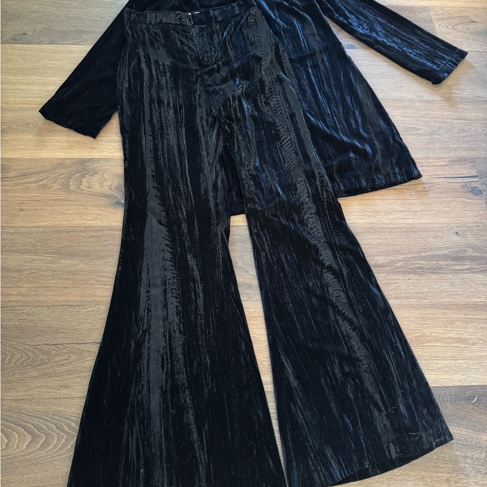 ZARA 2pc set. Tunic/ dress and flared Pants - Picture 3 of 7